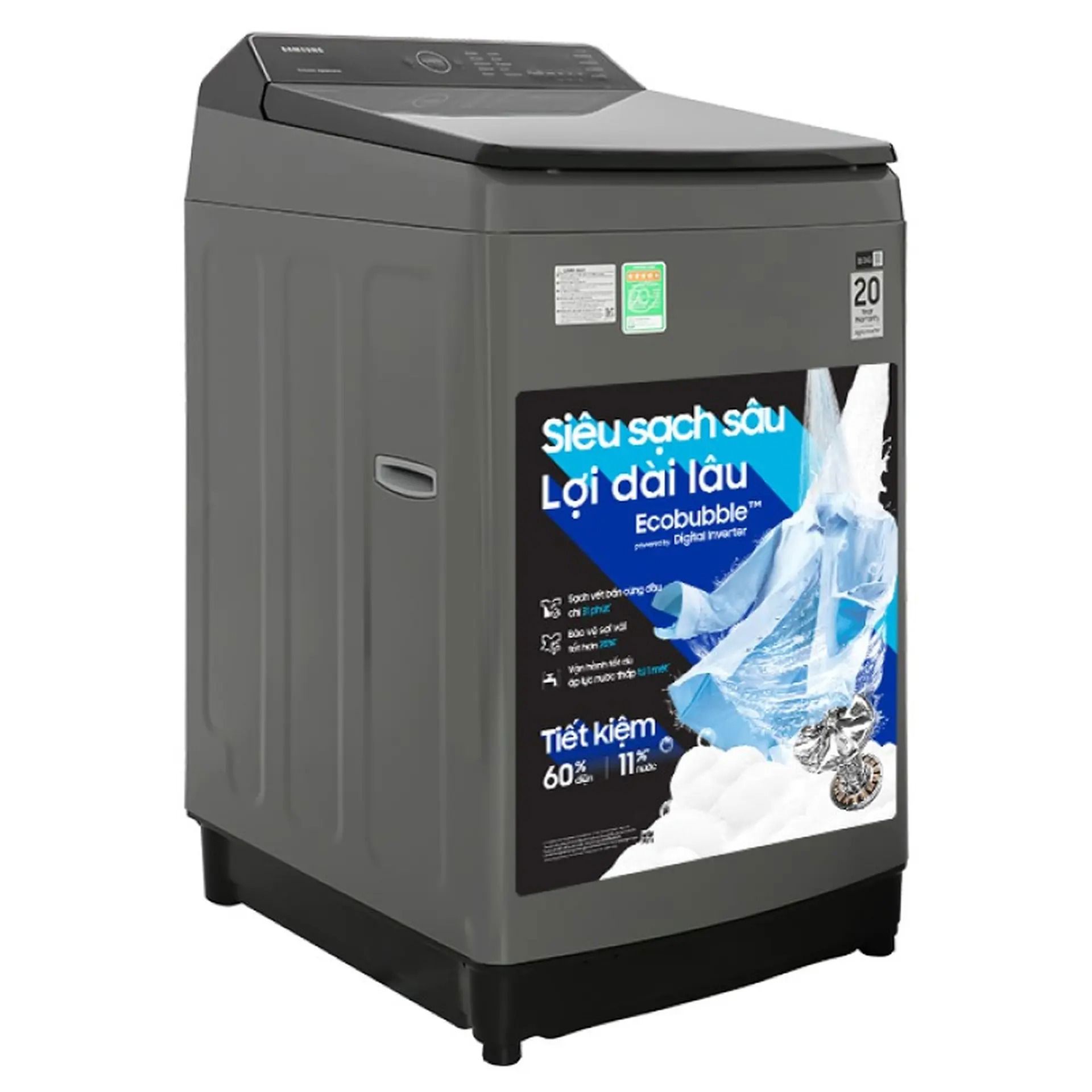 Máy giặt Samsung Ecobubble Inverter 10.5 kg WA10CG5745BDSV